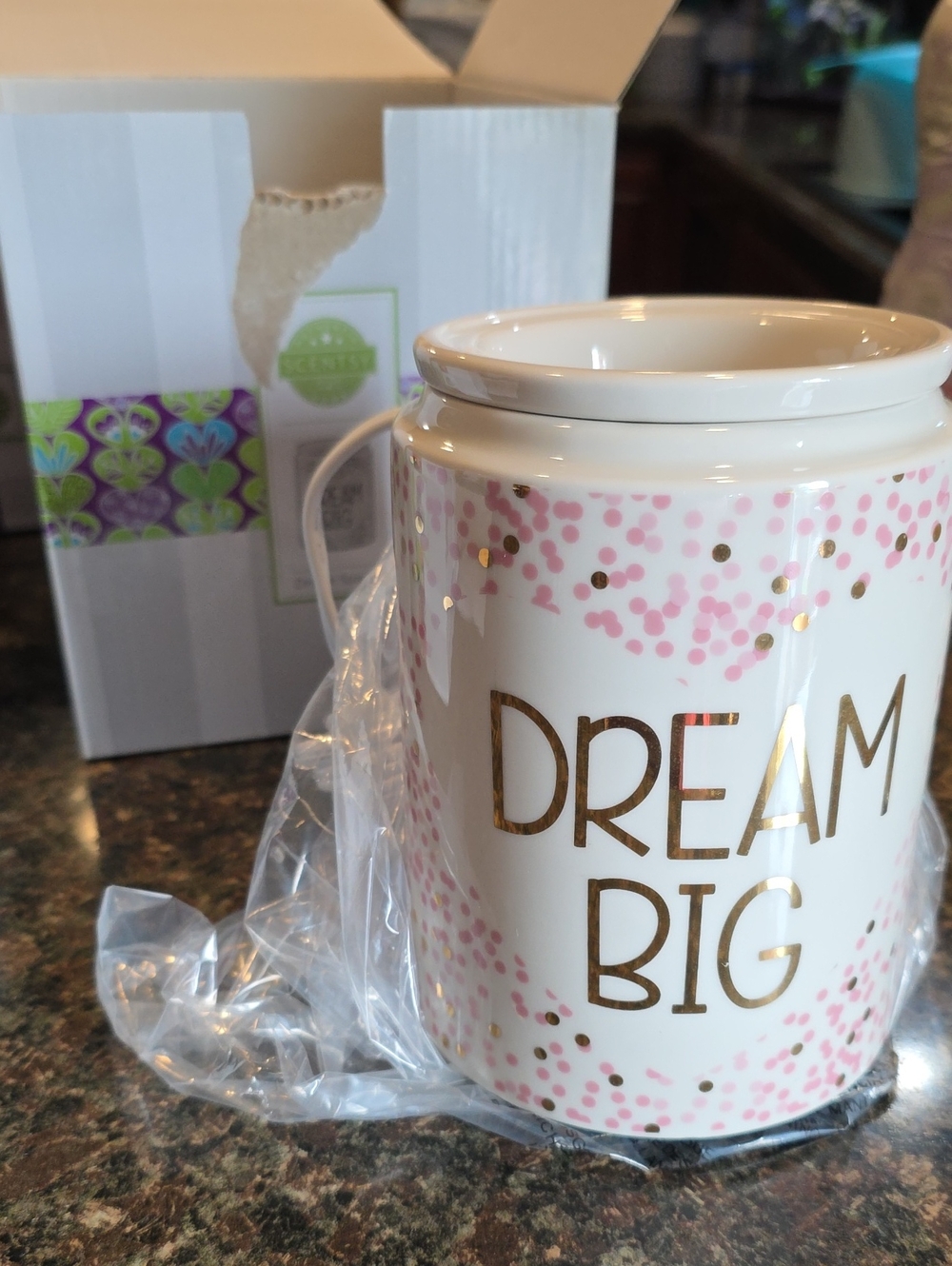 Scentsy Pot Dream Big Pink & Gold BRAND NEW